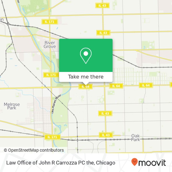 Law Office of John R Carrozza PC the map