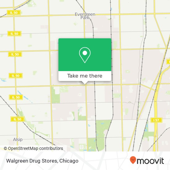 Walgreen Drug Stores map