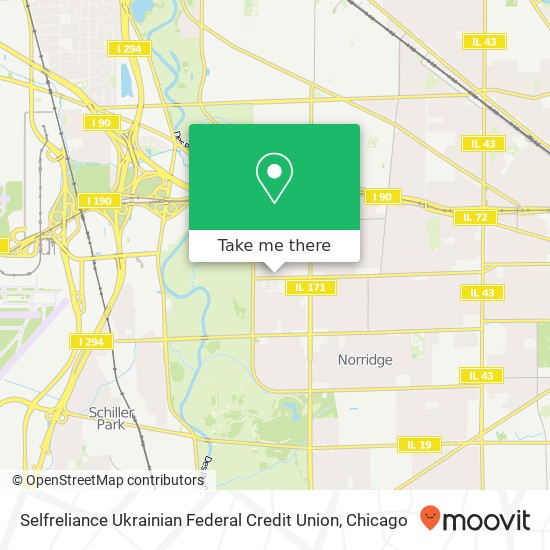 Selfreliance Ukrainian Federal Credit Union map