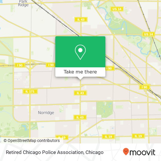 Mapa de Retired Chicago Police Association