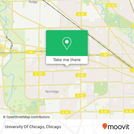 University Of Chicago map