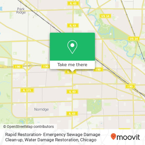 Mapa de Rapid Restoration- Emergency Sewage Damage Clean-up, Water Damage Restoration