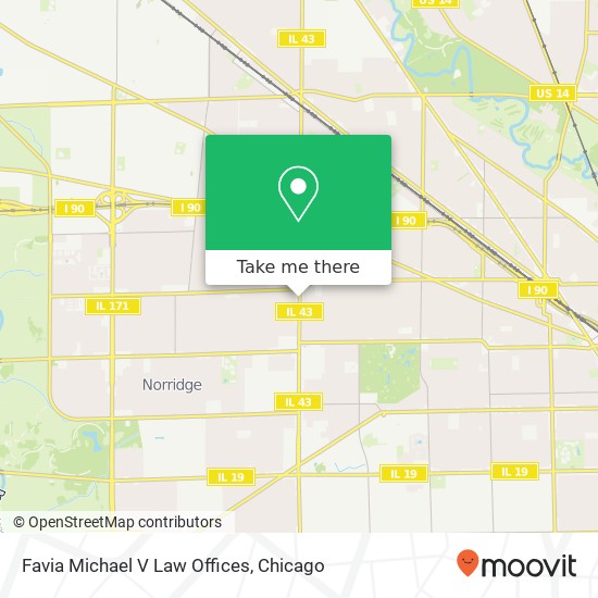 Mapa de Favia Michael V Law Offices