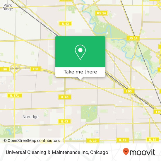 Mapa de Universal Cleaning & Maintenance Inc