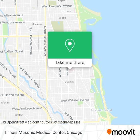 Illinois Masonic Medical Center map