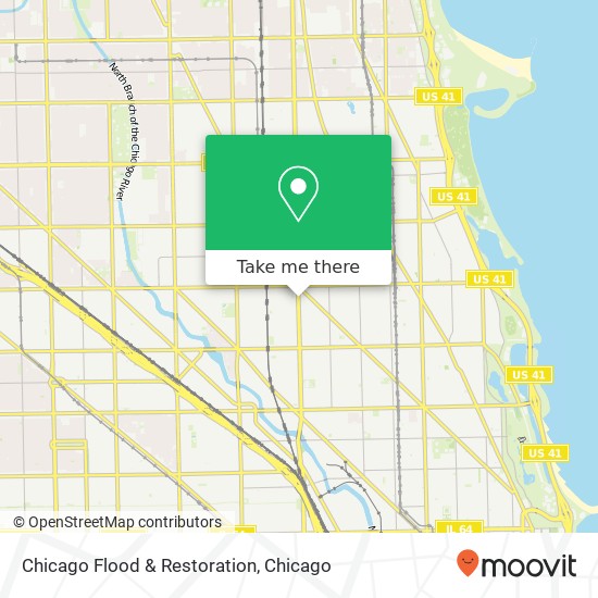 Chicago Flood & Restoration map