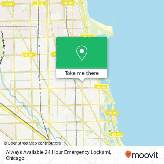 Always Available 24 Hour Emergency Locksmi map