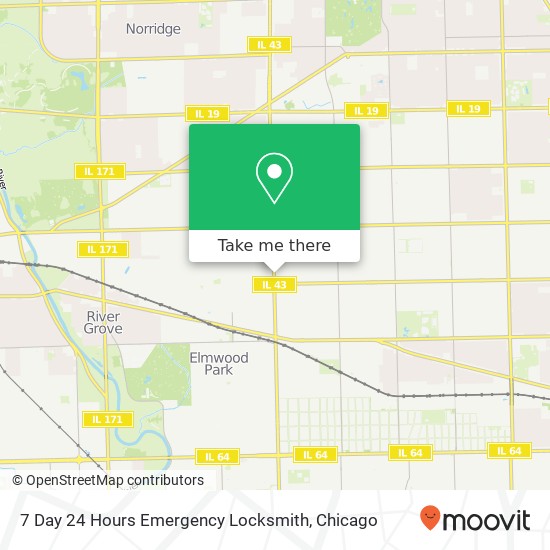 7 Day 24 Hours Emergency Locksmith map