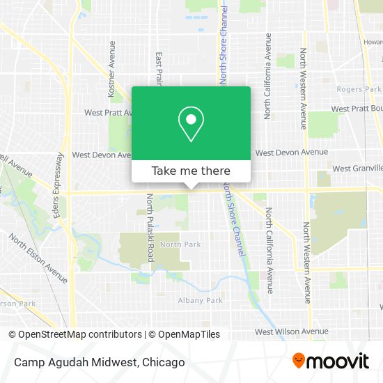 Mapa de Camp Agudah Midwest