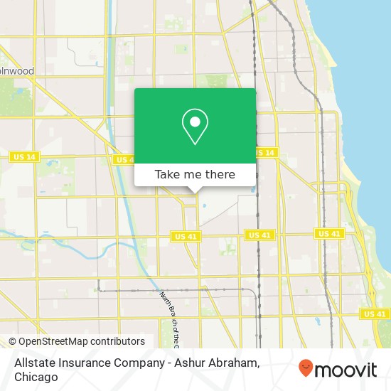 Allstate Insurance Company - Ashur Abraham map