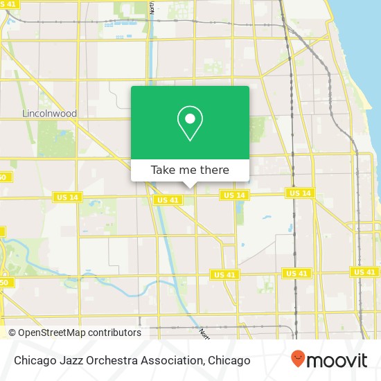 Chicago Jazz Orchestra Association map