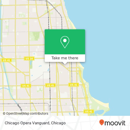 Mapa de Chicago Opera Vanguard