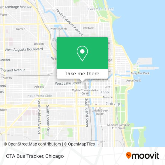 CTA Bus Tracker map