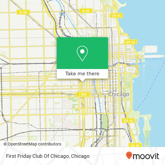 Mapa de First Friday Club Of Chicago
