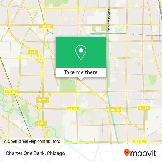 Charter One Bank map