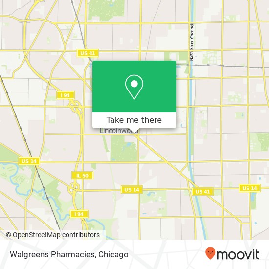 Walgreens Pharmacies map