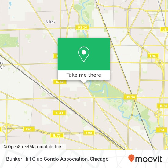Mapa de Bunker Hill Club Condo Association