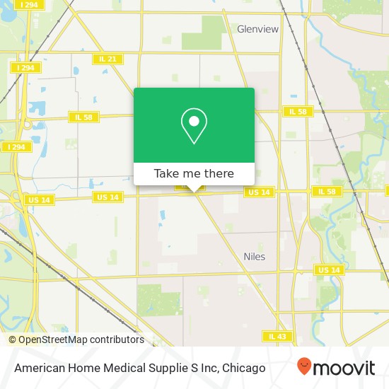 Mapa de American Home Medical Supplie S Inc