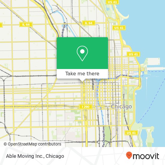 Able Moving Inc. map