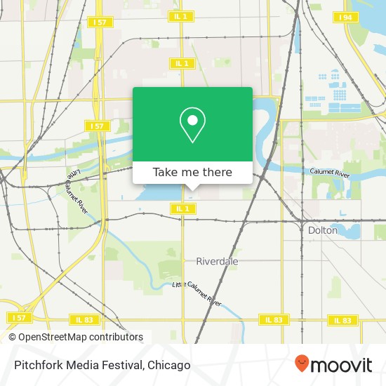 Mapa de Pitchfork Media Festival