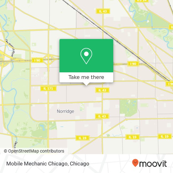 Mapa de Mobile Mechanic Chicago