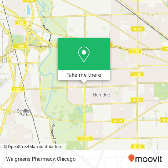 Mapa de Walgreens Pharmacy