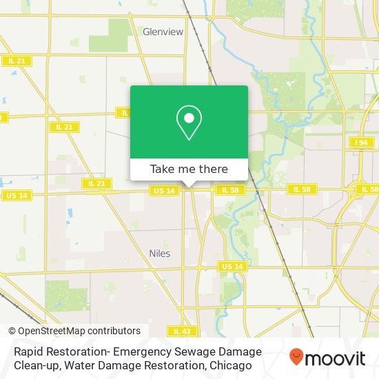 Mapa de Rapid Restoration- Emergency Sewage Damage Clean-up, Water Damage Restoration