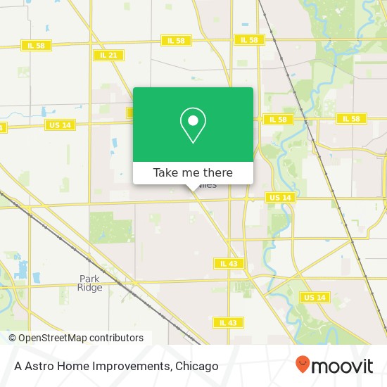 A Astro Home Improvements map