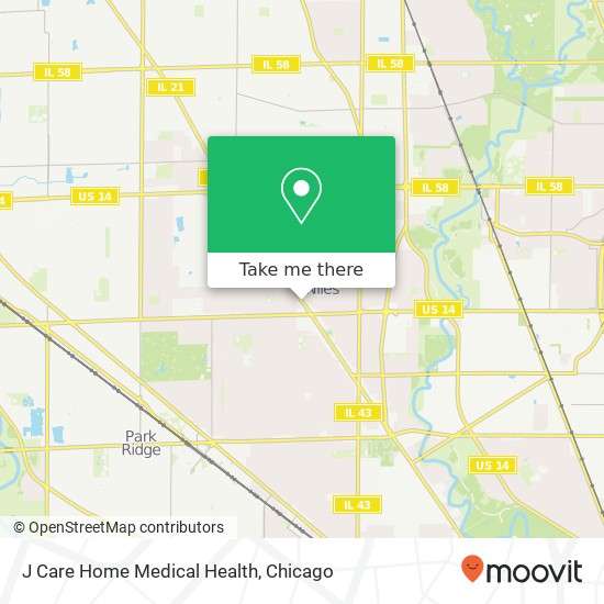 J Care Home Medical Health map