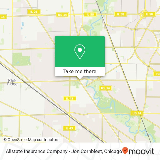 Allstate Insurance Company - Jon Cornbleet map