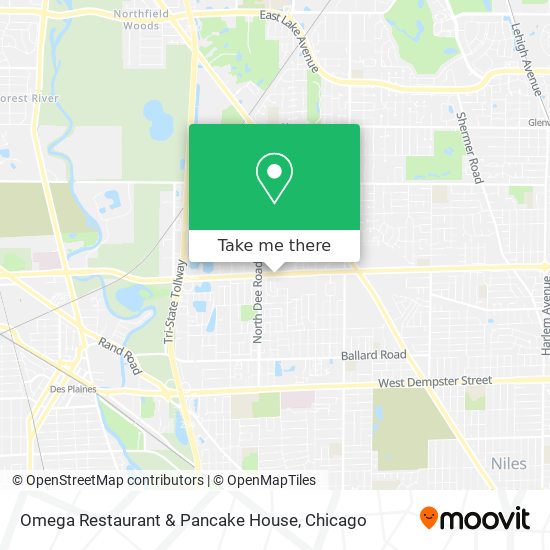 Mapa de Omega Restaurant & Pancake House