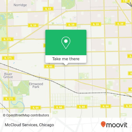 McCloud Services map