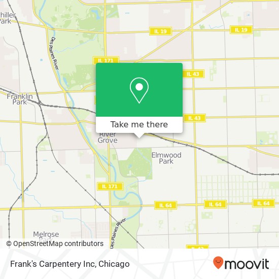 Frank's Carpentery Inc map