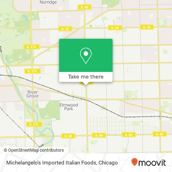 Michelangelo's Imported Italian Foods map