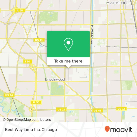 Best Way Limo Inc map