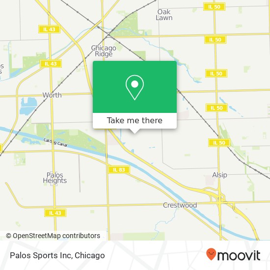 Palos Sports Inc map