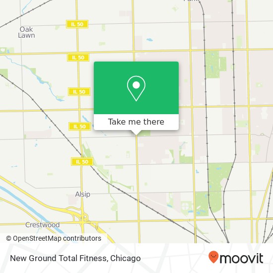 New Ground Total Fitness map