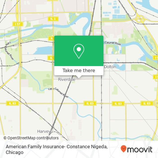 American Family Insurance- Constance Nigeda map