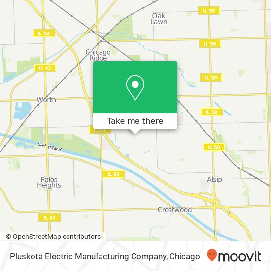 Pluskota Electric Manufacturing Company map
