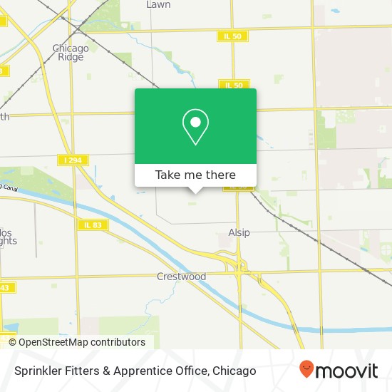 Mapa de Sprinkler Fitters & Apprentice Office