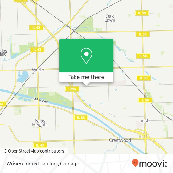 Wrisco Industries Inc. map