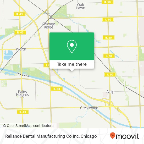 Mapa de Reliance Dental Manufacturing Co Inc