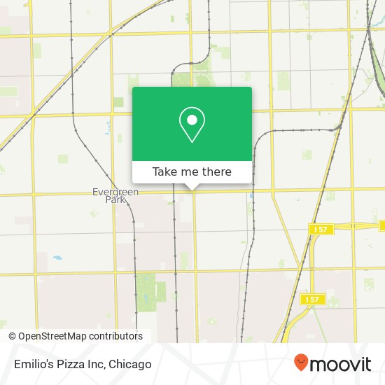 Mapa de Emilio's Pizza Inc