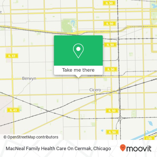 MacNeal Family Health Care On Cermak map