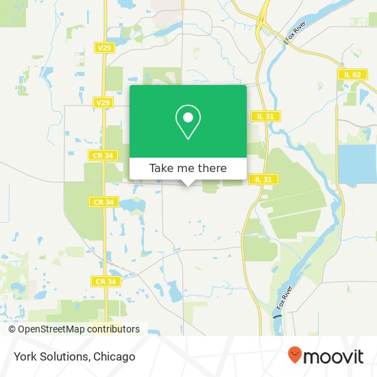 York Solutions map