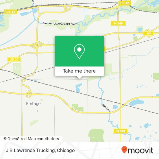 J B Lawrence Trucking map