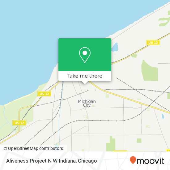 Mapa de Aliveness Project N W Indiana