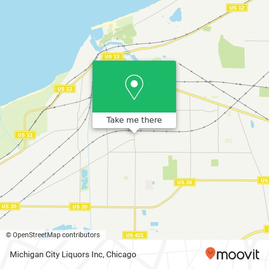 Michigan City Liquors Inc map