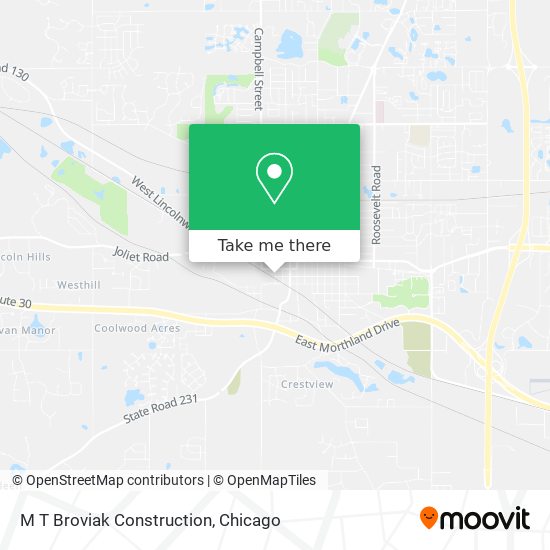 M T Broviak Construction map