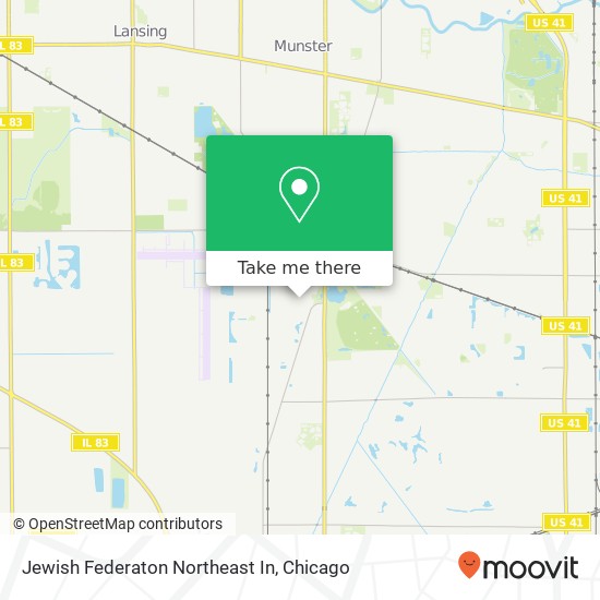 Jewish Federaton Northeast In map